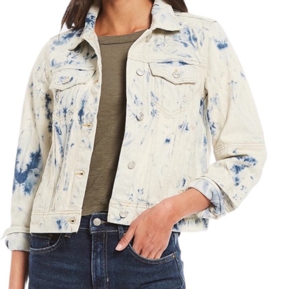 Free People Jackets & Blazers - NWT Free People Jones tie-dyed denim jacket size XS